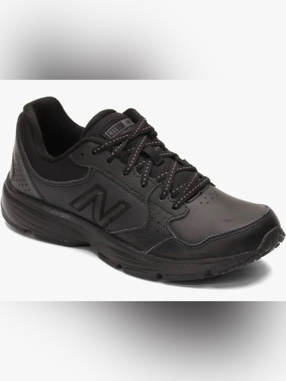 New Balance 5.5 All-Black Athletic Walking Shoe